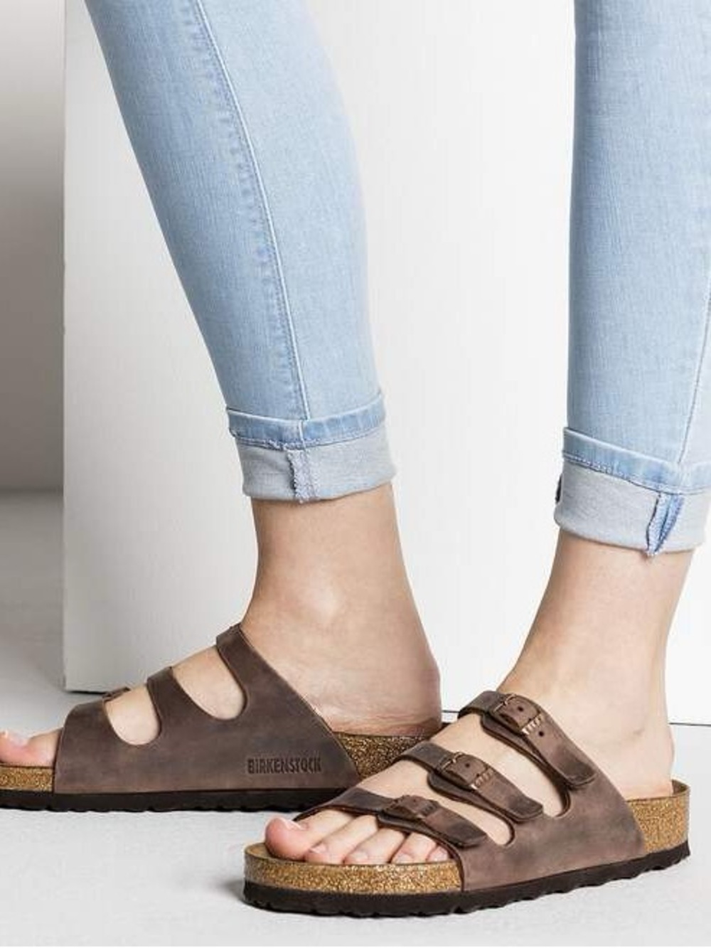 Birkenstock Florida 3 Strap Sandals in Mocha Brown 36.5 - Picture 12 of 13
